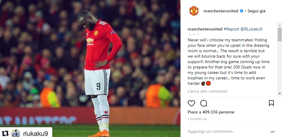 Romeru Lukaku post Sevilla